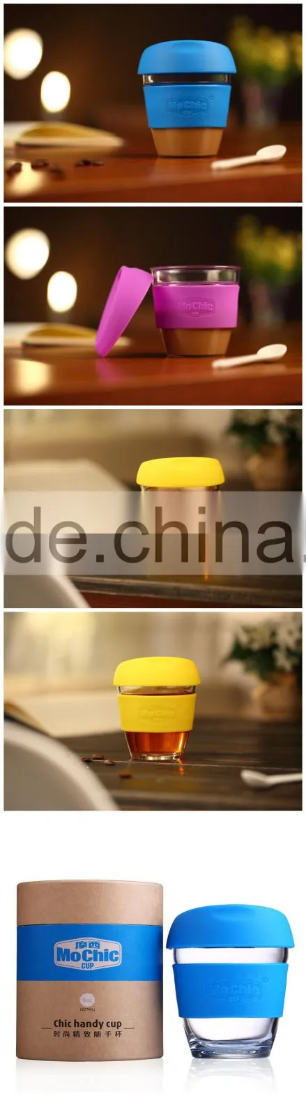Mochic customized 8OZ smart Plastic Tritan Coffee Cups