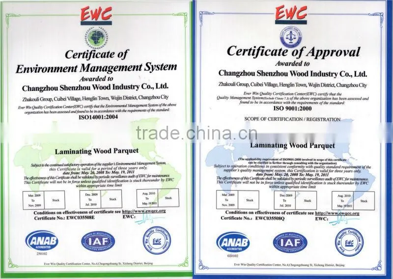 High quality V-groove laminate floor