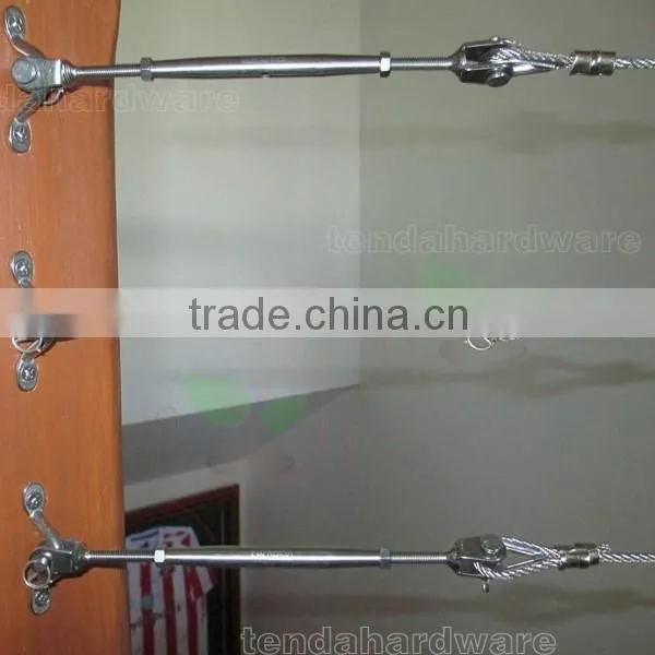 stainless steel wire raiing cable balustrade tension wire rails
