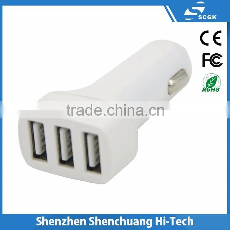wholesale two port for samsung car charger with 5v 2.1a