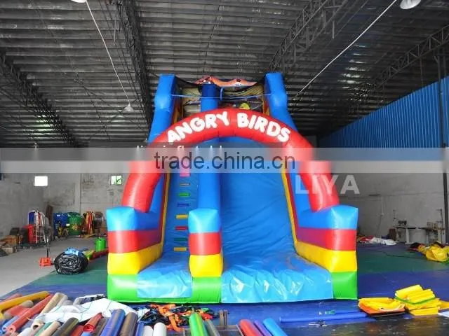 cheap commercial giant inflatable slide, inflatable jumping slide for sale