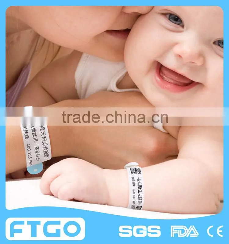 The No 1 brand medical id wristband band come from FTGO patient id wristband manufacture