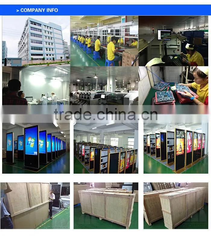 Low price 55 inch Touch screen open frame monitor for Supermarket shopping digital signage kiosk