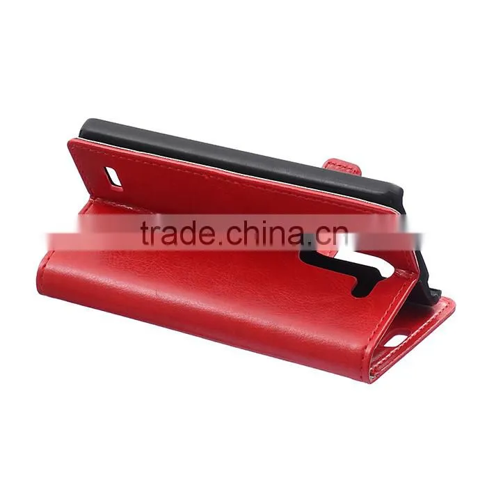 Wholesale Flip Cover Leather Case For LG L Bello D331 ,For LG L Bello D331Book Cover Stand Case