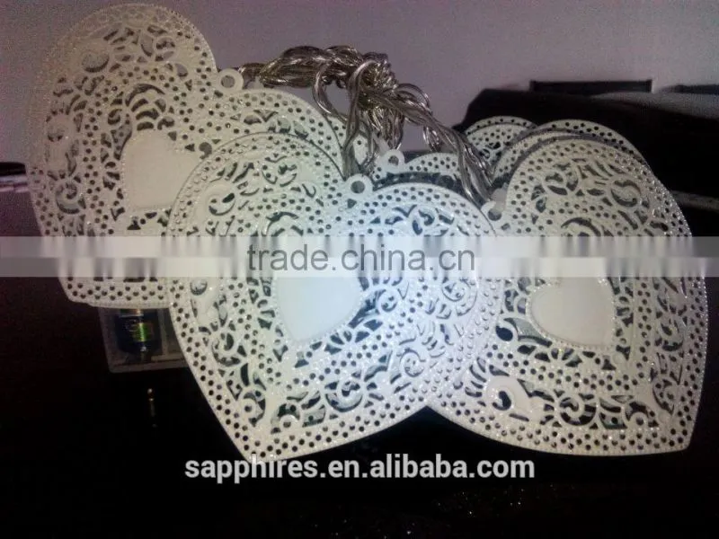 10L led battery heart shaped christmas light