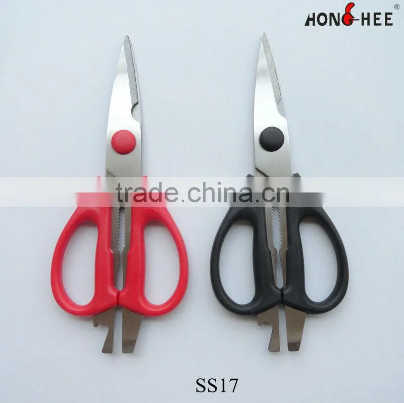 Multi purpose non-stick paint scissors with nut cracker amd can opener