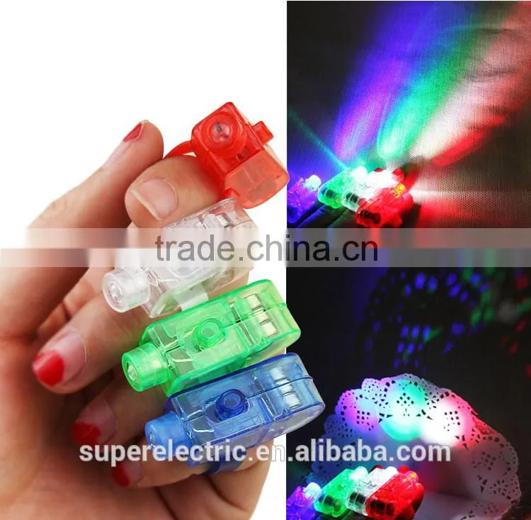 High quality concert led flashing finger light cheap finger ring flashing led light