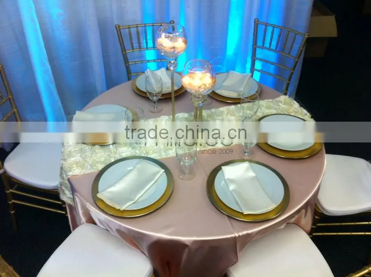 120 round satin tablecloth for wedding
