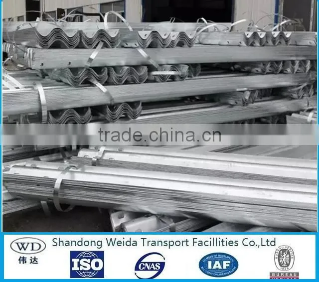 Powder Coated No Peeling Highway Guardrail