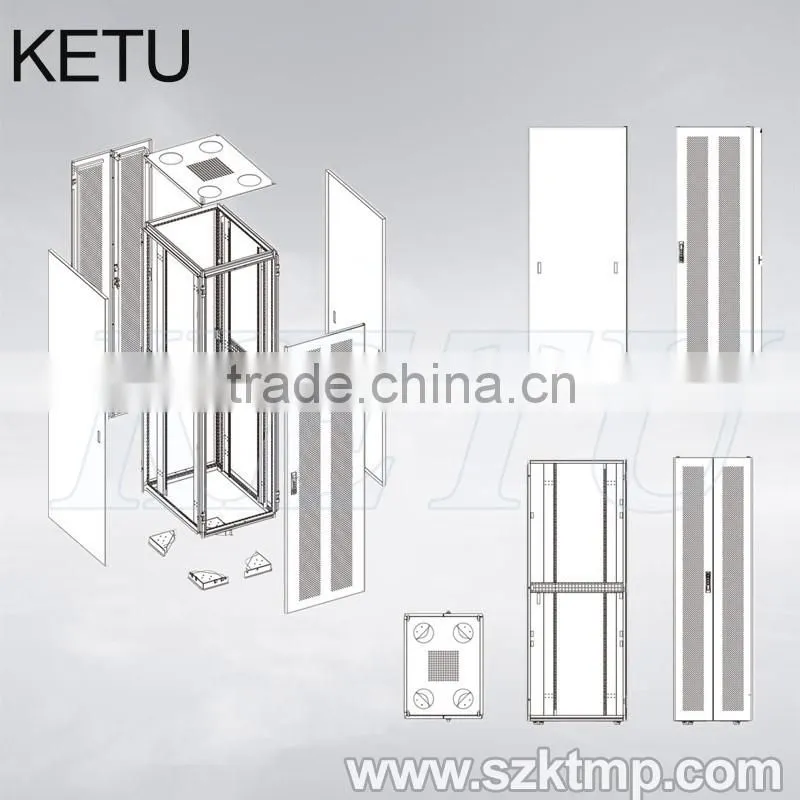 indoor gray server equipment cabinet