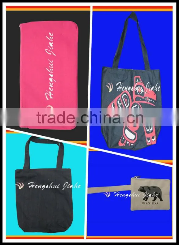 mini cute cotton bag, canvas bag with bear