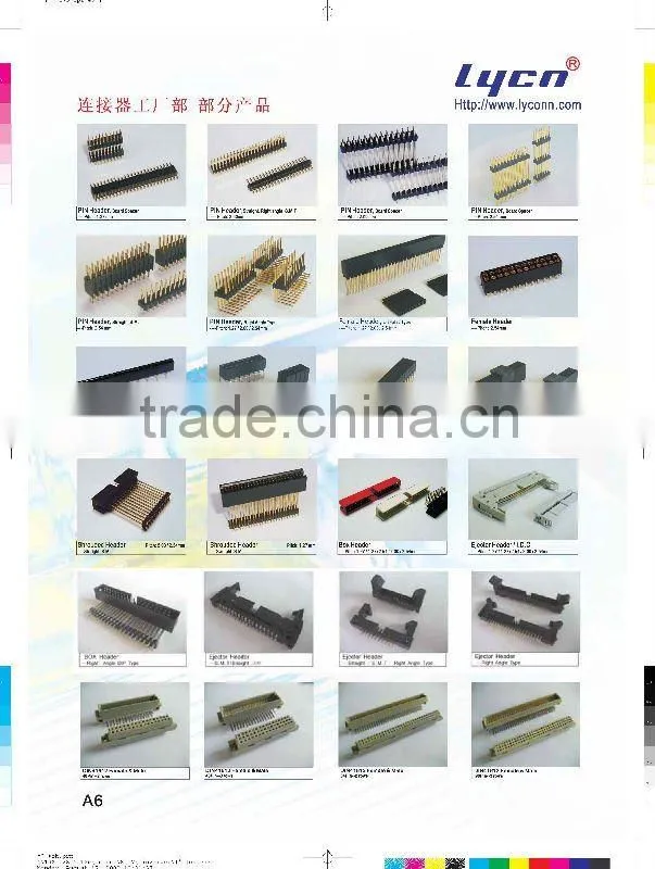 Ejector Header Pitch 2.54mm Straight Dip Type