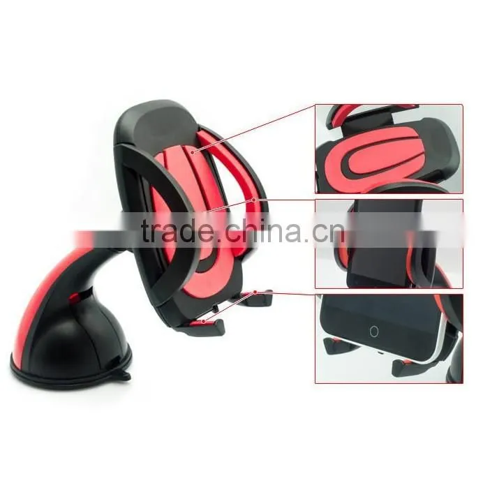 Magnetic Phone Holder Universal 4 Buckle Car Windscreen Suction Cup Mount GPS Car Camera DVR Holder Bracket 360 Degree Rotating