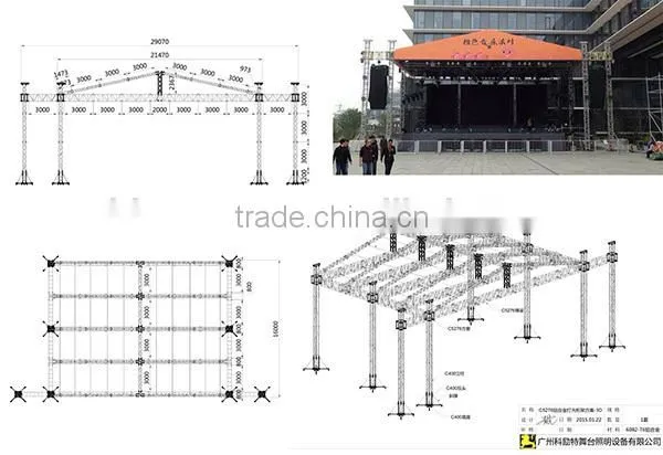 Customized aluminum exhibition truss