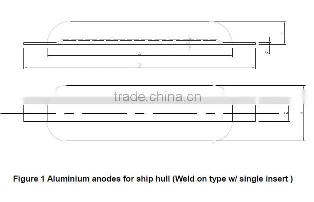 Aluminum material and cathodic protection application marine aluminum anode