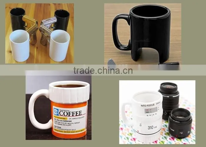 V-CM05 330ML Custom Color Ceramic Coffee Mugs With Handle