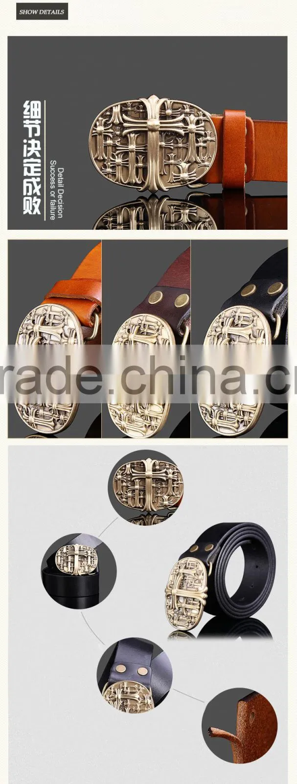China Belt Factory Hot Sell Item Belt Genuine Leather Ladys Waist Belts