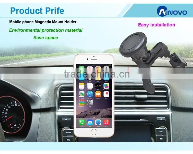 360 Degree Air Vent Magnetic Car Mobile Phone Holder for samsung car mount