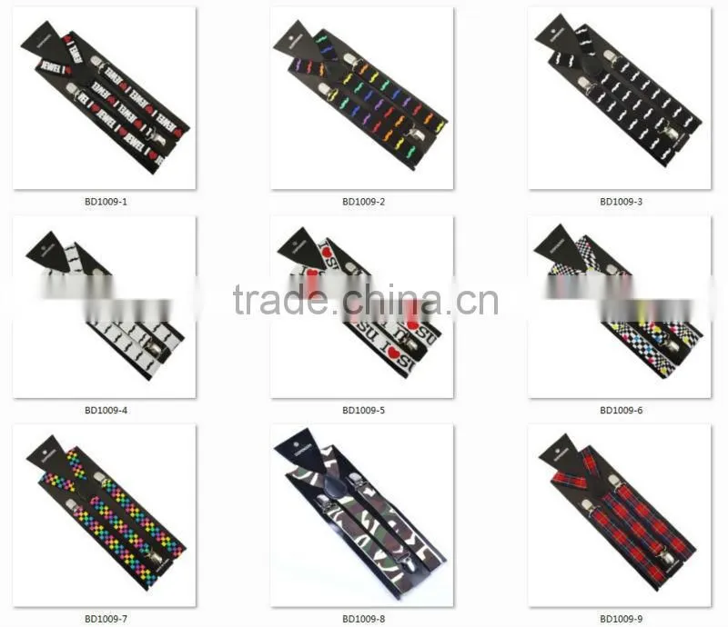 New Unisex Fashion Flame Braces Suspenders for Pants Adults