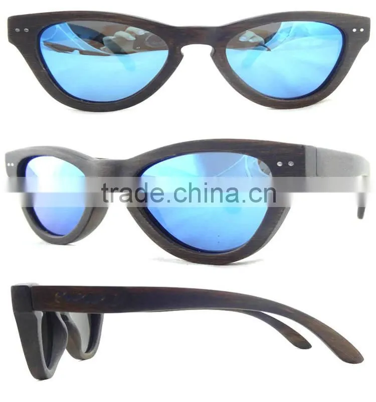 Eco-friendly Custom Popular Wooden Cat 3 UA400 sunglasses