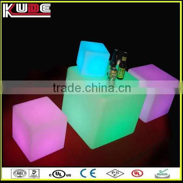 illuminated led cubes chair