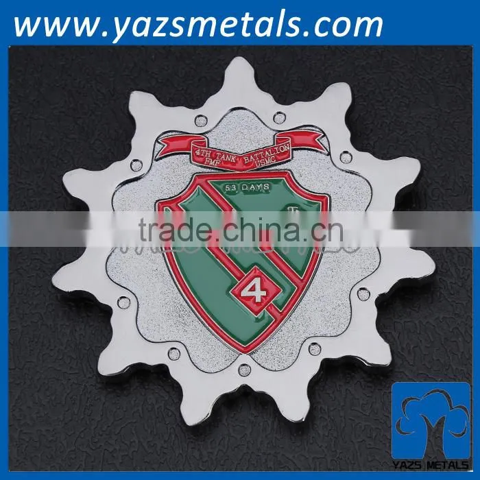 round custom metal coin making