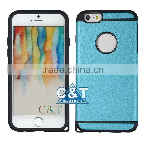 C&T Royal Gold Double Layer Heavy Duty Protective Armor Case for Apple iPhone 6/6S