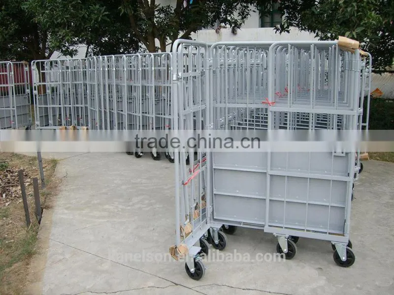 warehouse rolling cage cart