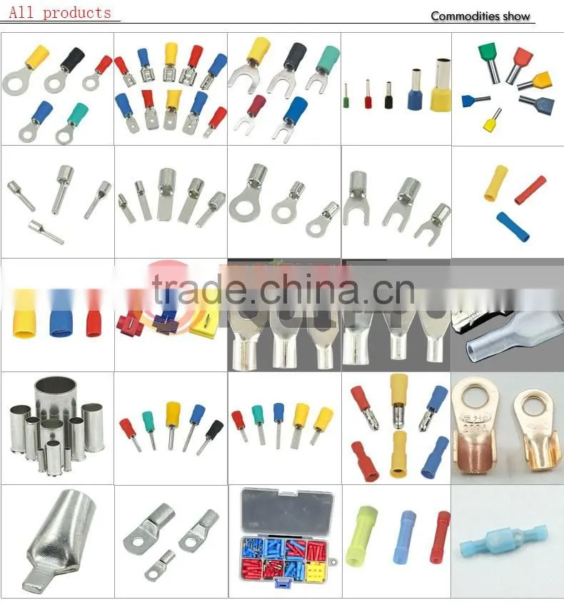Insulated Terminals Electrical Crimp Connector Ring Fork With Storage Box