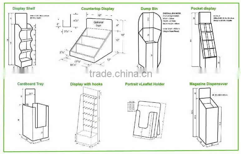 Warehouse Equipment Heavy Duty Toys Cardboard corrugated pop pallet display shelves