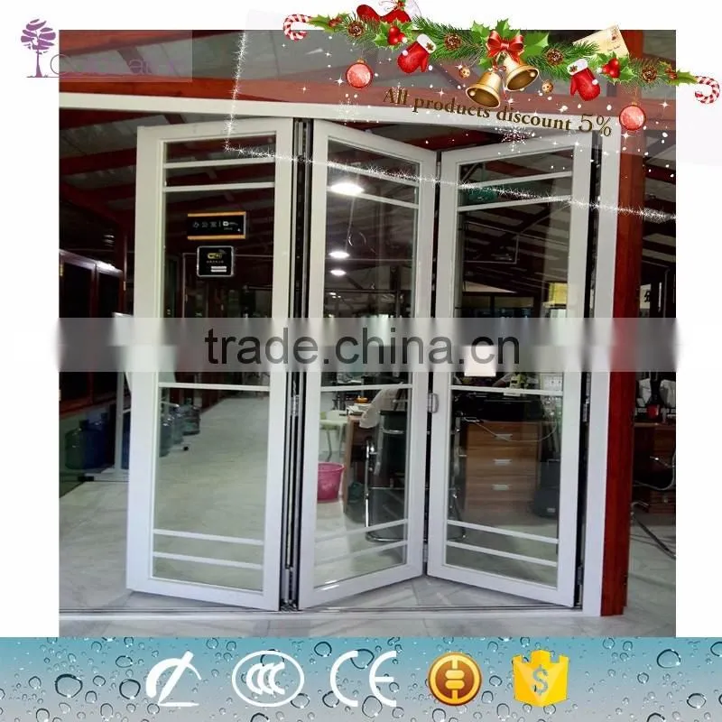 commercial double aluminium folding door