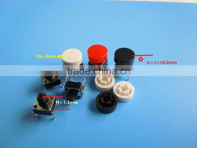 TSA06130 6*6mm square button pcb mounted switch