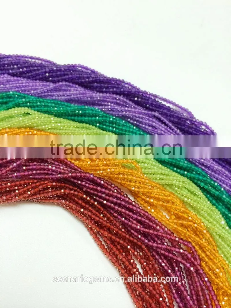 Diamond Cut Faceted Beads Garnet, Citrine, Peridot, Onyx, Topaz, Amethyst...