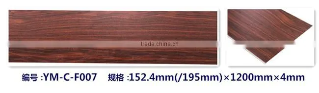 Indoor decorative Wood Grain Click WPC Flooring tiles