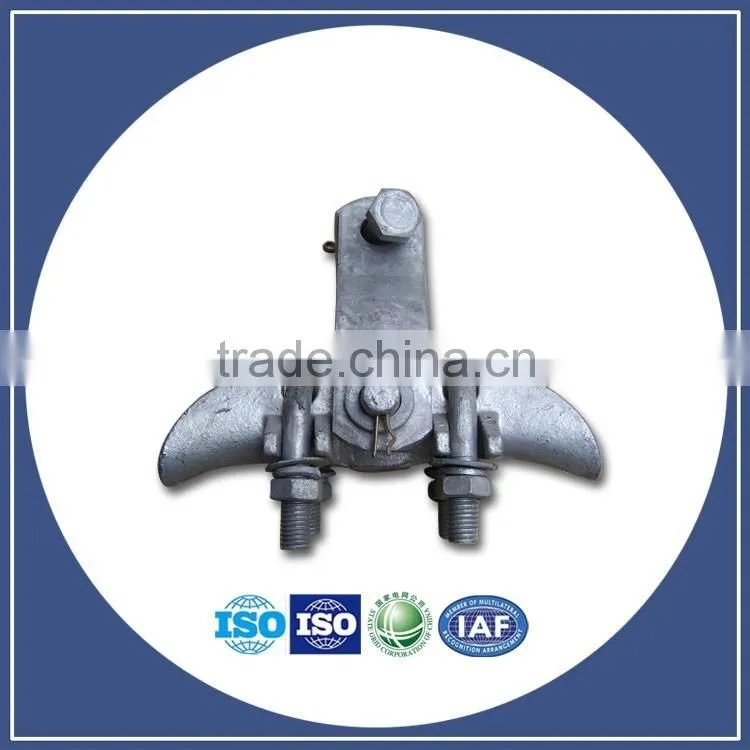 NE (NX) wedge type Clamps insulated wedge clamp Galvanized steeel ftth cable wedge clamp