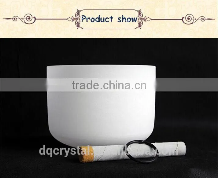 Chakra Tuned Quartz Crystal Singing Bowls With O-ring