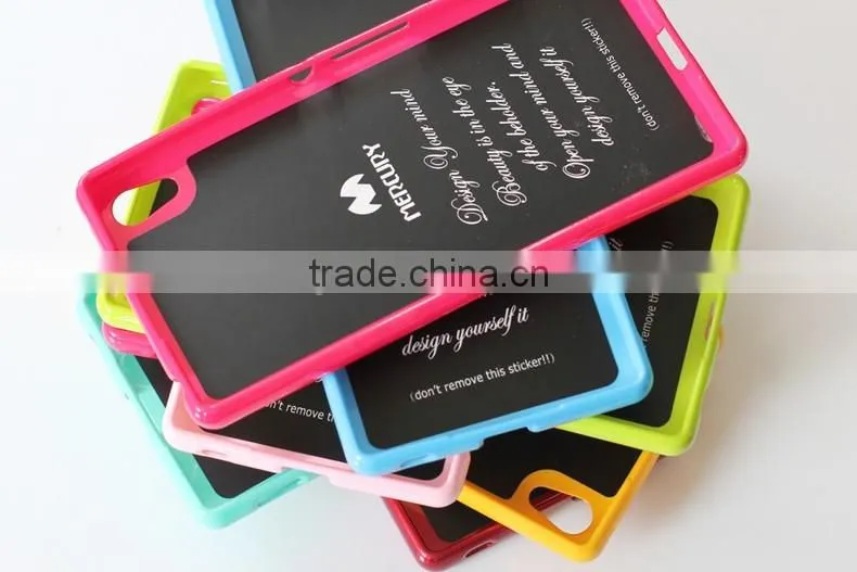 2016 High quality Newsets mercury Jelly Case TPU Case Ultra Slim TPU mobile Phone case for sony xperia z5