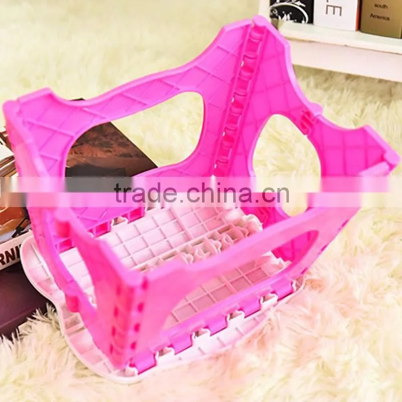 2016 folding step stool, best sold plastic folding stool