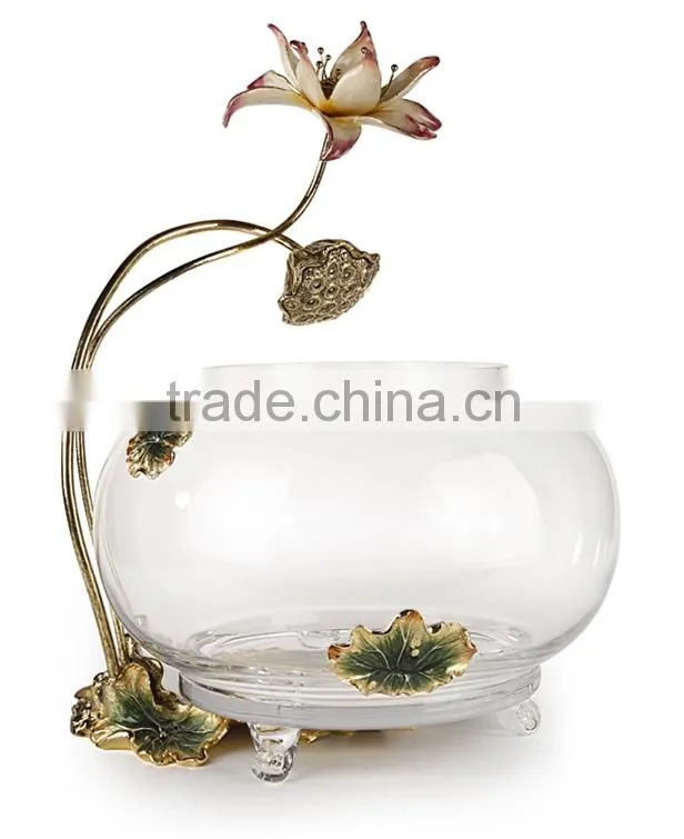 RORO enamel crystal glass fish tank home decoration household craft display