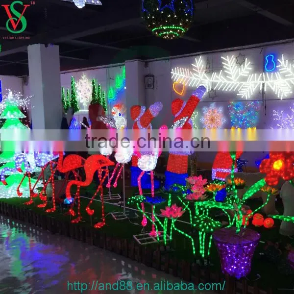 New led Flamingo sculpture lights