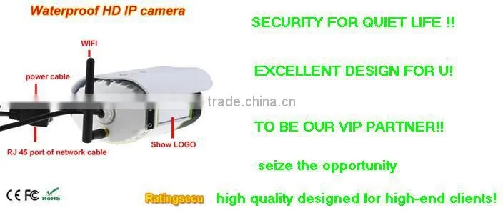 Infrared Remote Megapixel WIFI IP Bullet Camera For Yard Security Monitoring System