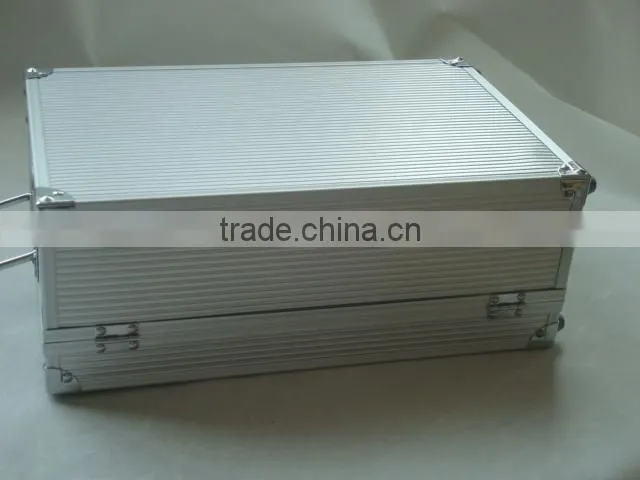 Aluminum rating wine box,clear wine case with EVA inner,wine gift box