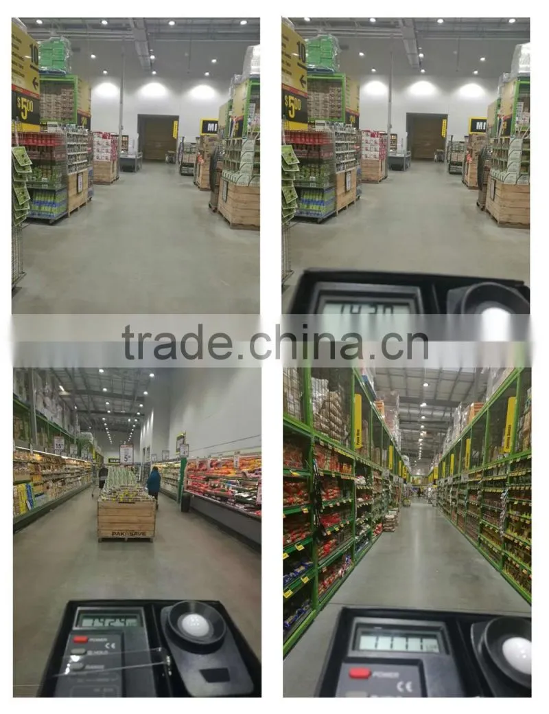 Industrial 120W UFO LED High Bay Light IP66 Dimmable for Warehouse Factory Supermarket