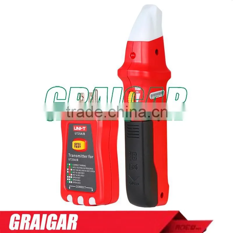UNI-T UT25A Professional Automatic Circuit Breaker Finder Socket Tester Electrician Diagnostic-tool with LED Indicator