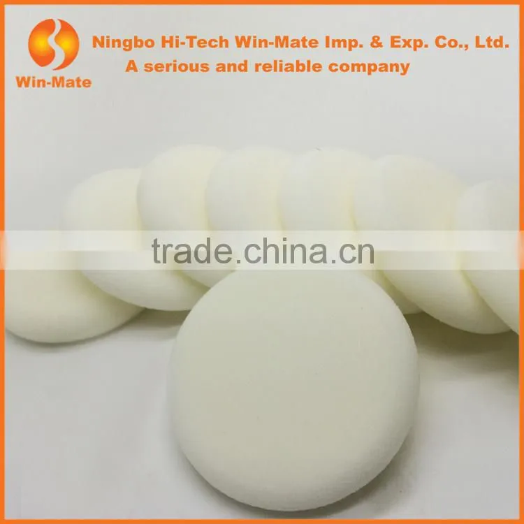 Round shape white soft makeup foam sponge