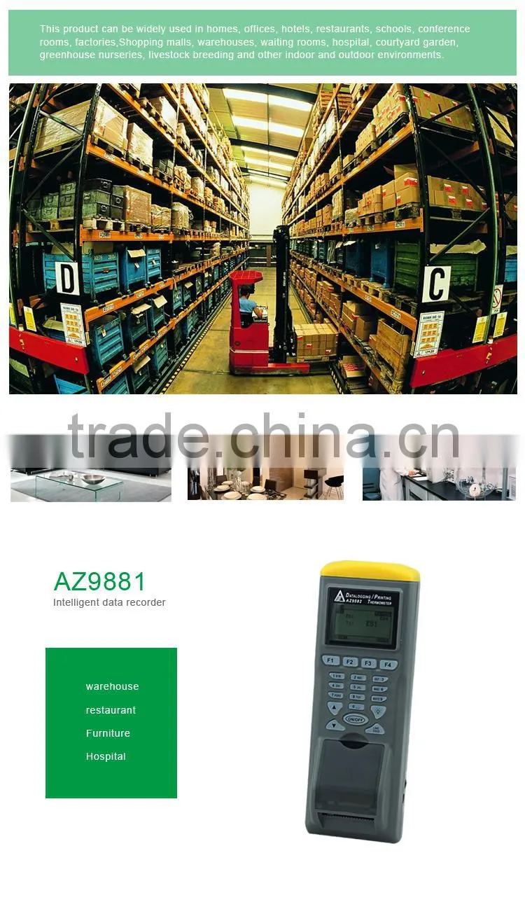 Measure Range -200C ~ 1370C Thermocouple Thermometer K Type Thermocouple with Printer