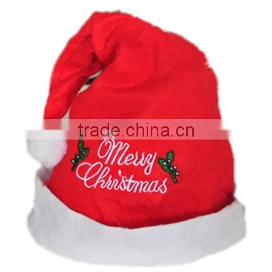 Christmas santa hat with Braid