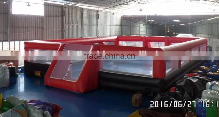 customized size and color inflatable football field for sale