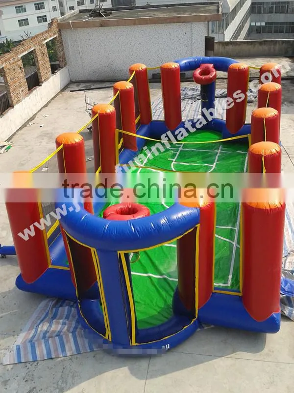 Inflatable Human Bobyfoot Field/Water soap football pitch sealed type