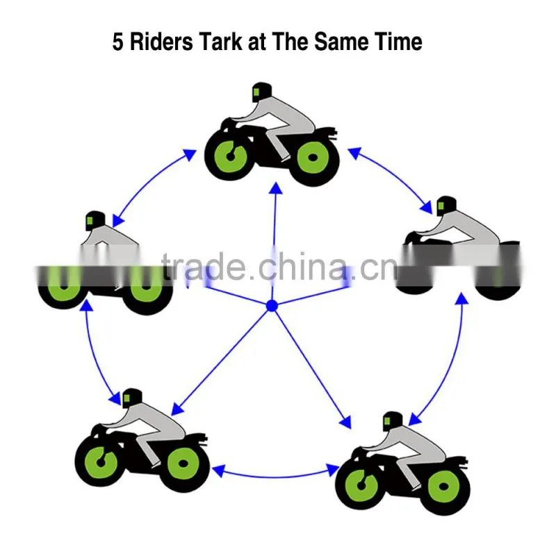 V8 BT Interphone with Remote Controller FM NFC 5 Riders Bluetooth Motorcycle Intercom 1200M Intercomunicador V8 motos